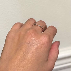 Sterling Silver Cat Ring, Cat Ring, Stacking Ring, Unique Ring, Minimalist Ring, Cat Lover Ring, Cat Mom Gift, Cat Lover Gift