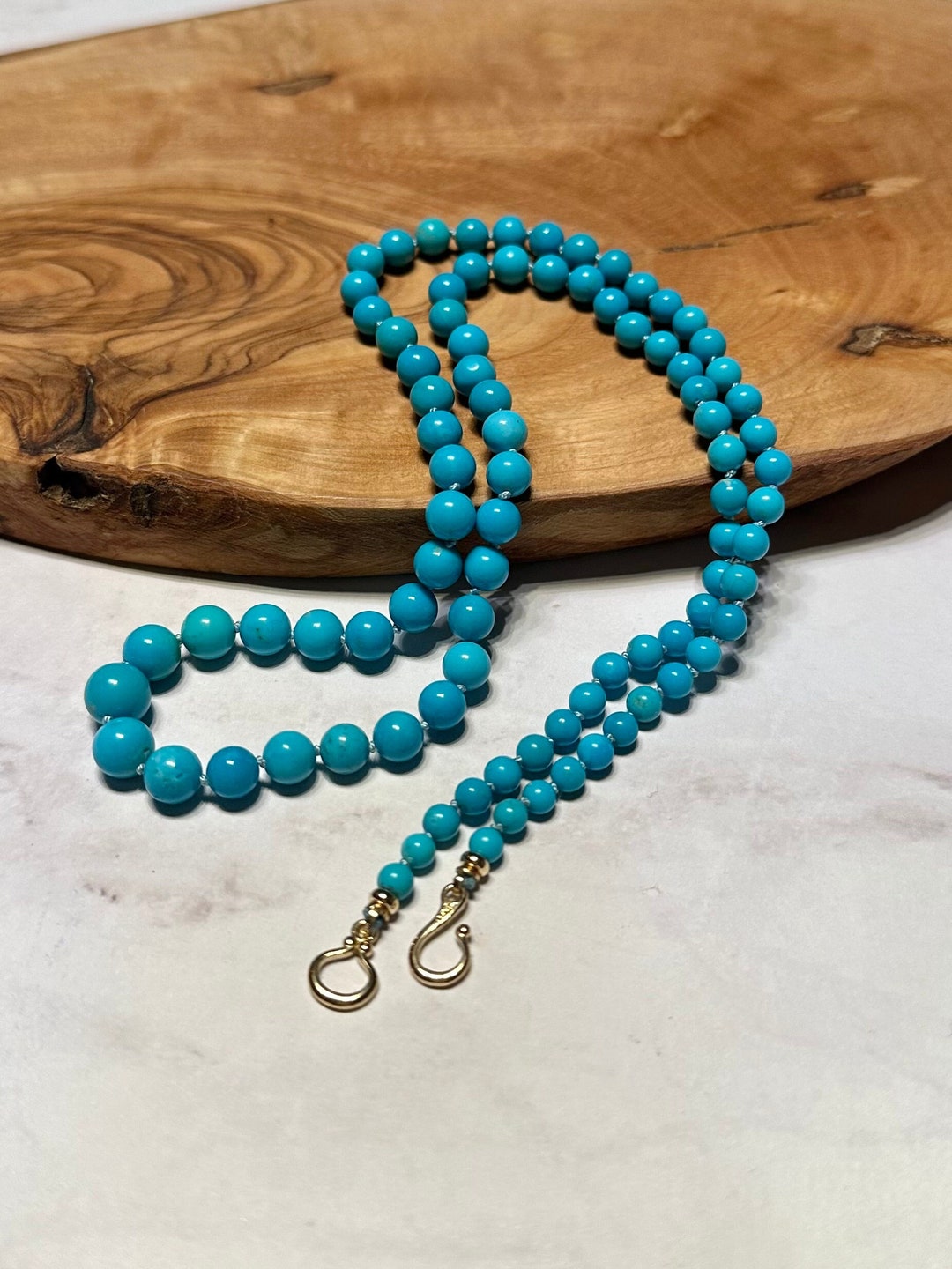 Genuine Kingman Turquoise Necklace Kingman Arizona Turquoise - Etsy