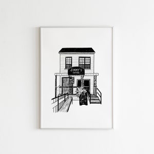 Jimmy's Coffee Print | Toronto Coffee Shop | Toronto Print | Urban Sketch