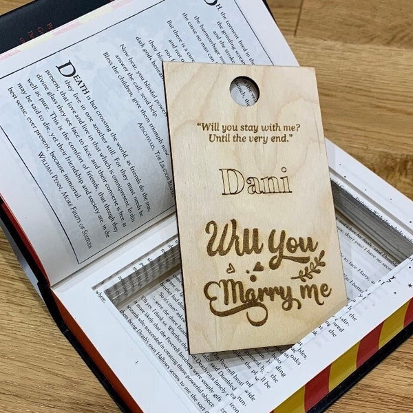 Personalised Wooden Insert (for those who forgot to select this option with our hollow book order)