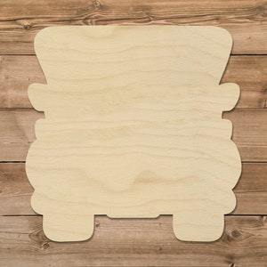Unfinished Vintage Truck Wood Cutout: Baltic Birch Door Hanger (16 inch)