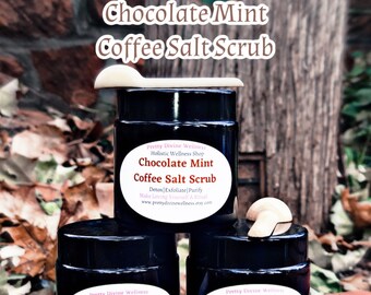 Chocolate Mint Coffee Salt Scrub