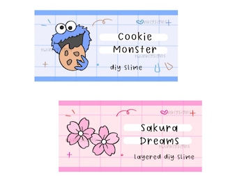 slime labels etsy