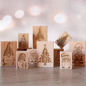 Weihnachtsstempel | Urlaub Stempel | Weihnachtsstempel | Frohe Weihnachten Stempel | Wichtel Stempel | Tannenbaum Stempel
