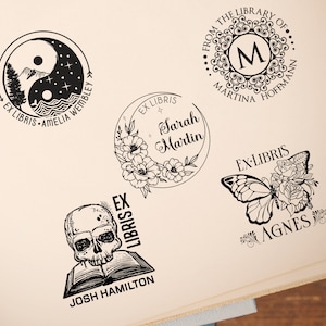 Timbro della biblioteca / Timbro dalla biblioteca / Timbro ex libris / Timbro personalizzato per libri / Timbro personalizzato per libri / Timbro regalo per amanti dei libri