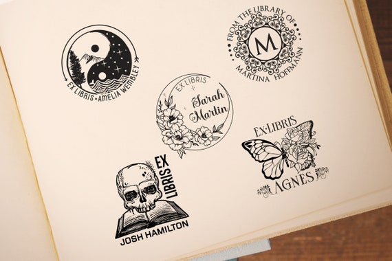 Personalized Ex Libris Stamp | Custom Library Book Stamp