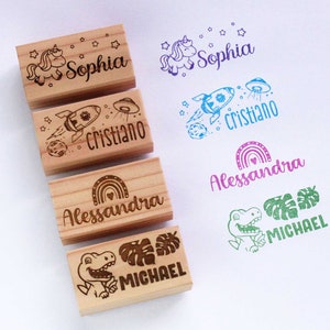 ExcelMark Personalized Clothing Stamp – Custom Name Stamp – Perfect for  Shirts, Baby Clothes, and School Uniforms