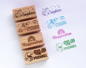 Personalisierter Namensstempel, Kinder Namensstempel für Kleidung, Namensstempel für Kleidung