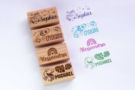 Personalized Name Stamp, kids Name Stamp for Clothing, Name Stamp for Clothing, Childs Name Stamp, Stamp Stamp to identify school supplies