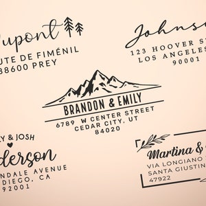 Custom Rubber Stamp – Personalized Return Address Stamp for Envelopes, Weddings, and Gifts