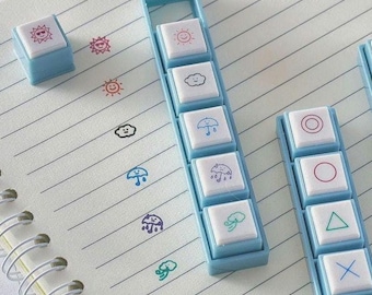 Pochitto-pluk | Plannerstempel | Bullet Journal-stempel | Kalenderstempel | Ministempel | Drukknopstempel