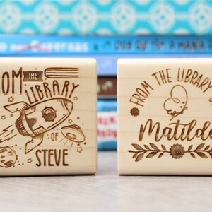 From the library of stamp for kids | book stamp | library stamp |  personalized book stamp | book stamp custom