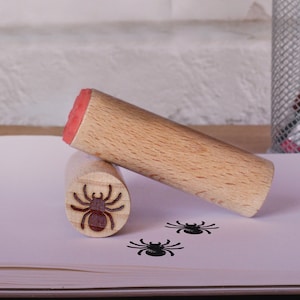 Tampon en caoutchouc araignée, tampon en caoutchouc effrayant d’Halloween