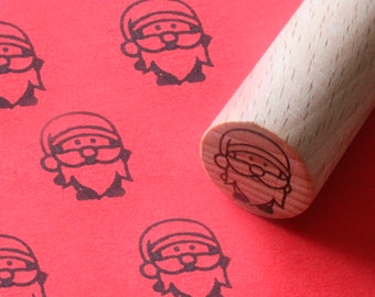 Merry Christmas Stamp Small - Stamp Ink Mini - Gingerbread Rubber Stamp - Mini Stamp For Scrapbooking - Small Rubber Stamp-