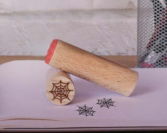 Spider web Rubber Stamp, Halloween Spooky rubber stamp