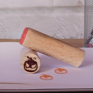 Pumpkin Rubber Stamp, Halloween Spooky rubber stamp