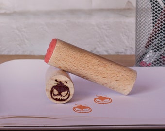 Pumpkin Rubber Stamp, Halloween Spooky rubber stamp