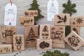 Merry Christmas rubber stamps | Holiday rubber stamp | Christmas Craft Stamp | Stempel wichtel | weihnachts stempel | timbri natale product logo