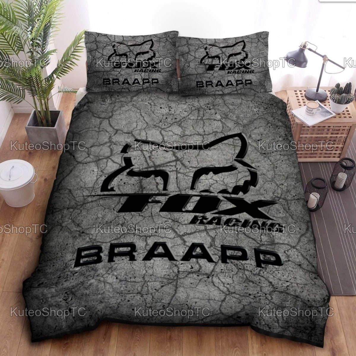 Fox Racing Bedding Set Fox Vintage dirt Bike Motorbike For Etsy