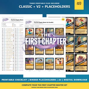 disney lorcana card checklist Reign Of Jafar Master Set Kit  Vinyl Binder Tracker Lorcana Printable Checklist - Etsy