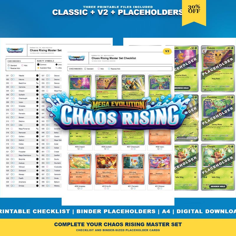 Chaos Rising Binder - Etsy