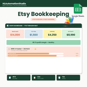 Etsy Bookkeeping Google Sheets with Apps Script Automation