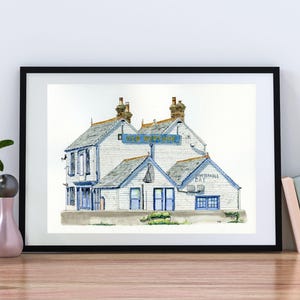 The Old Neptune Pub Print Whitstable Wall Art Pub Portrait