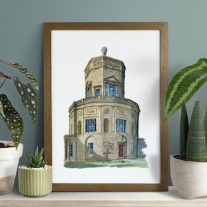 Green Templeton College Oxford Painting Print