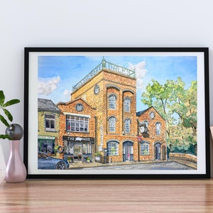 Hot Numbers Coffee Shop Art Print. Cambridge Coffee Shop. Wall Art, 2 sizes.