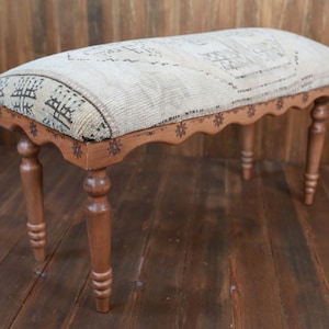 Ottoman Stool, Coffee Table, Upholstered stool, Kilim decor, Ottoman Bench, Vintage Stool, Baho Decor, Kilim Rug Stool, Home Decor, Bench