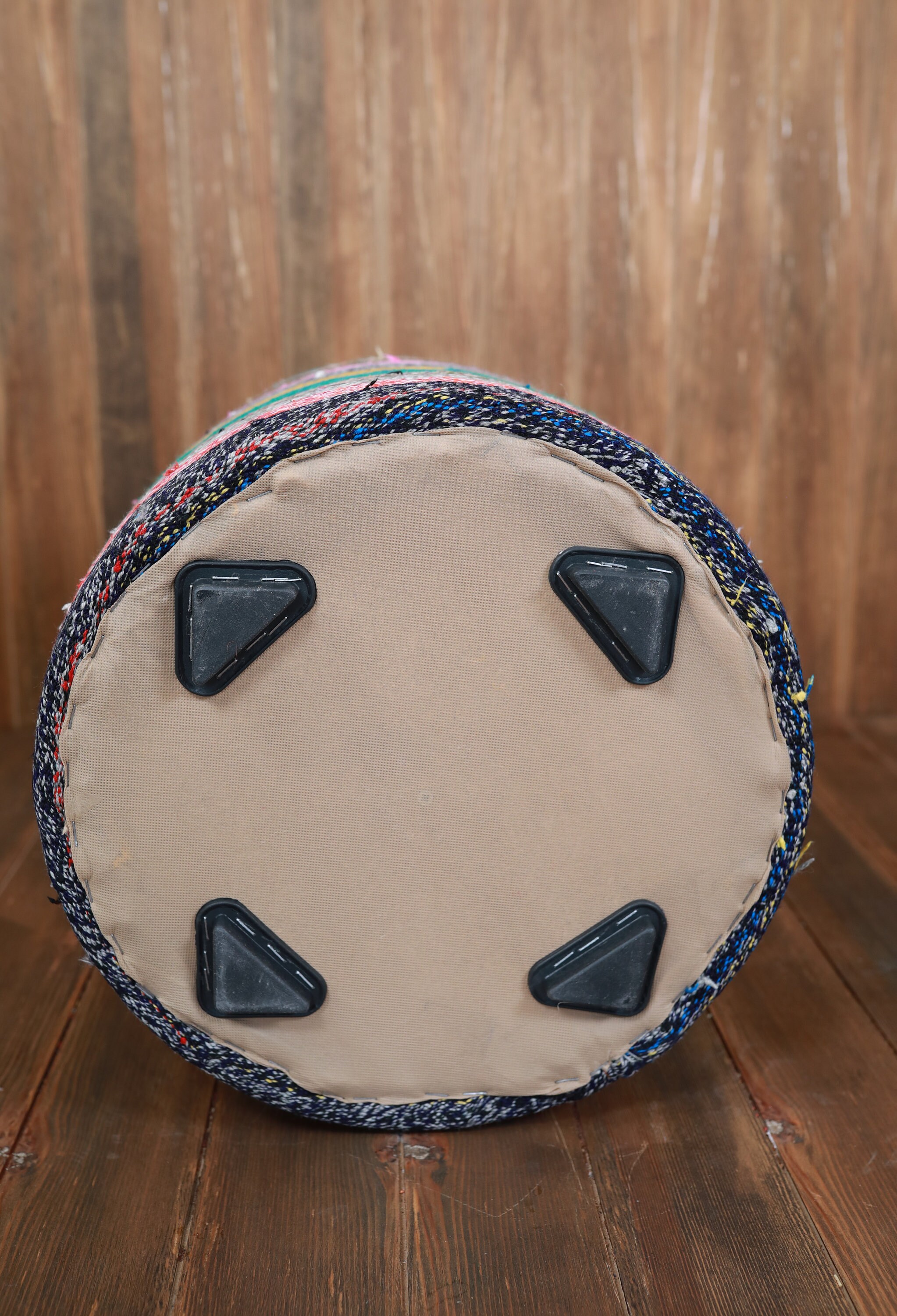 Colorful Pouf, Round Pouf, Turkish Pouf, Tribal Pouf, Kilim Pouf, Ottoman Pouf, Home Decor