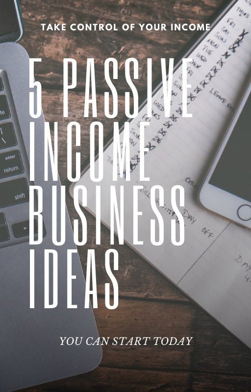 EBook 5 Passive Business Ideas Get Started Today Etsy