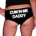 Cum In Me Daddy Panties Knickers Naughty Rude BDSM Custom Cheeky Briefs Boy shorts Underwear DDLG DDLB 