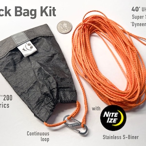 Rock Bag-set voor voedselzak | Ophangset berentas | Ultralicht accessoire voor backpacken