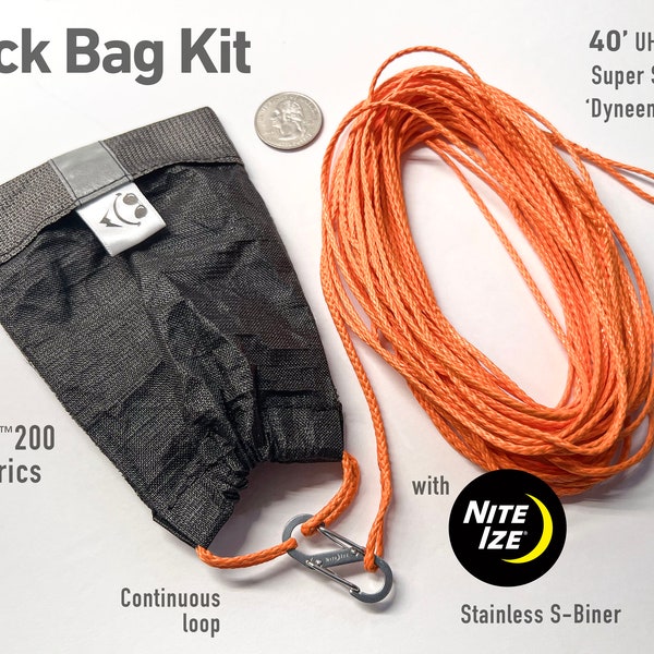 Rock Bag Kit für Lebensmittelbeutel | Hängeset für Bärentaschen | Ultraleichtes Rucksackzubehör
