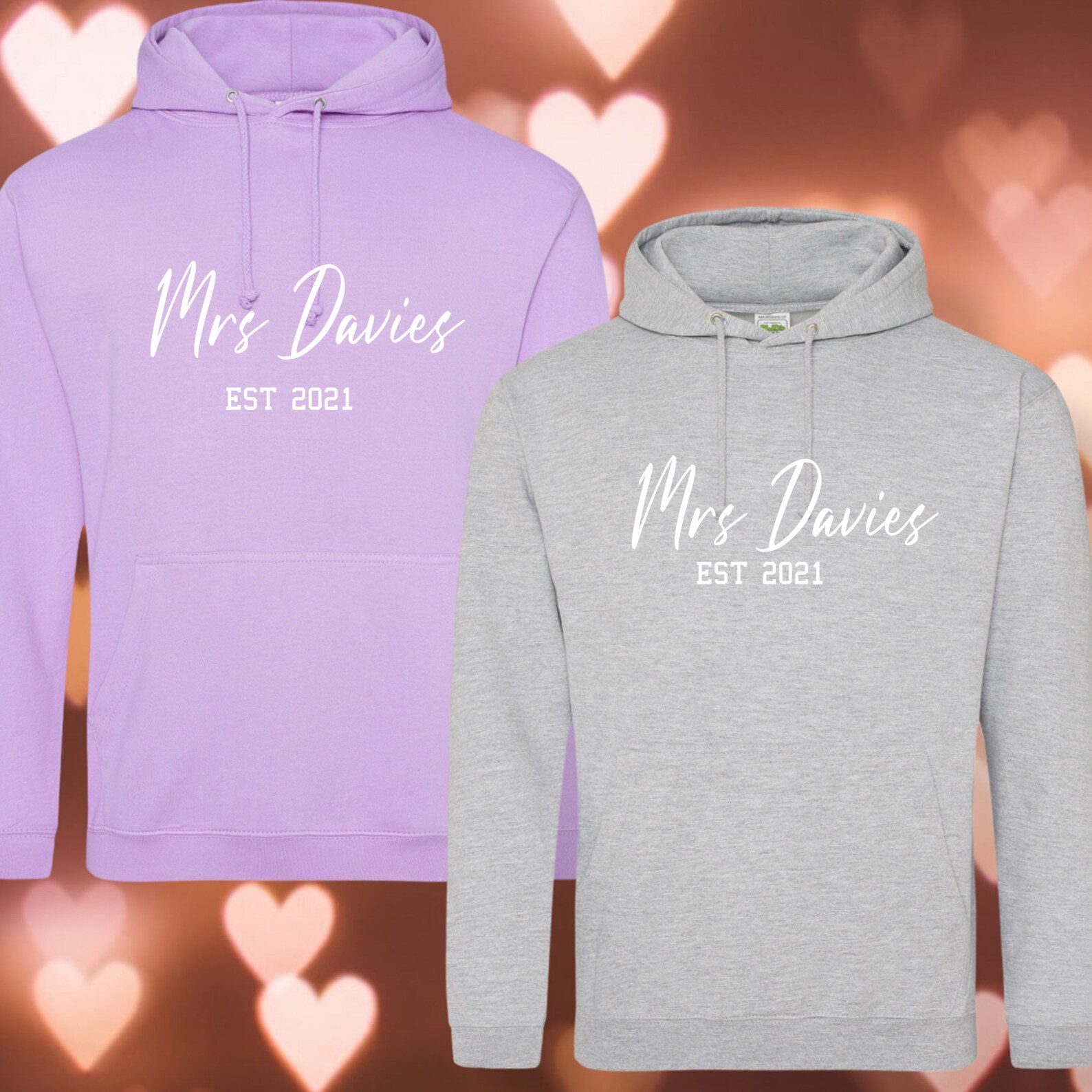 Mr and mrs hoodies Clearance