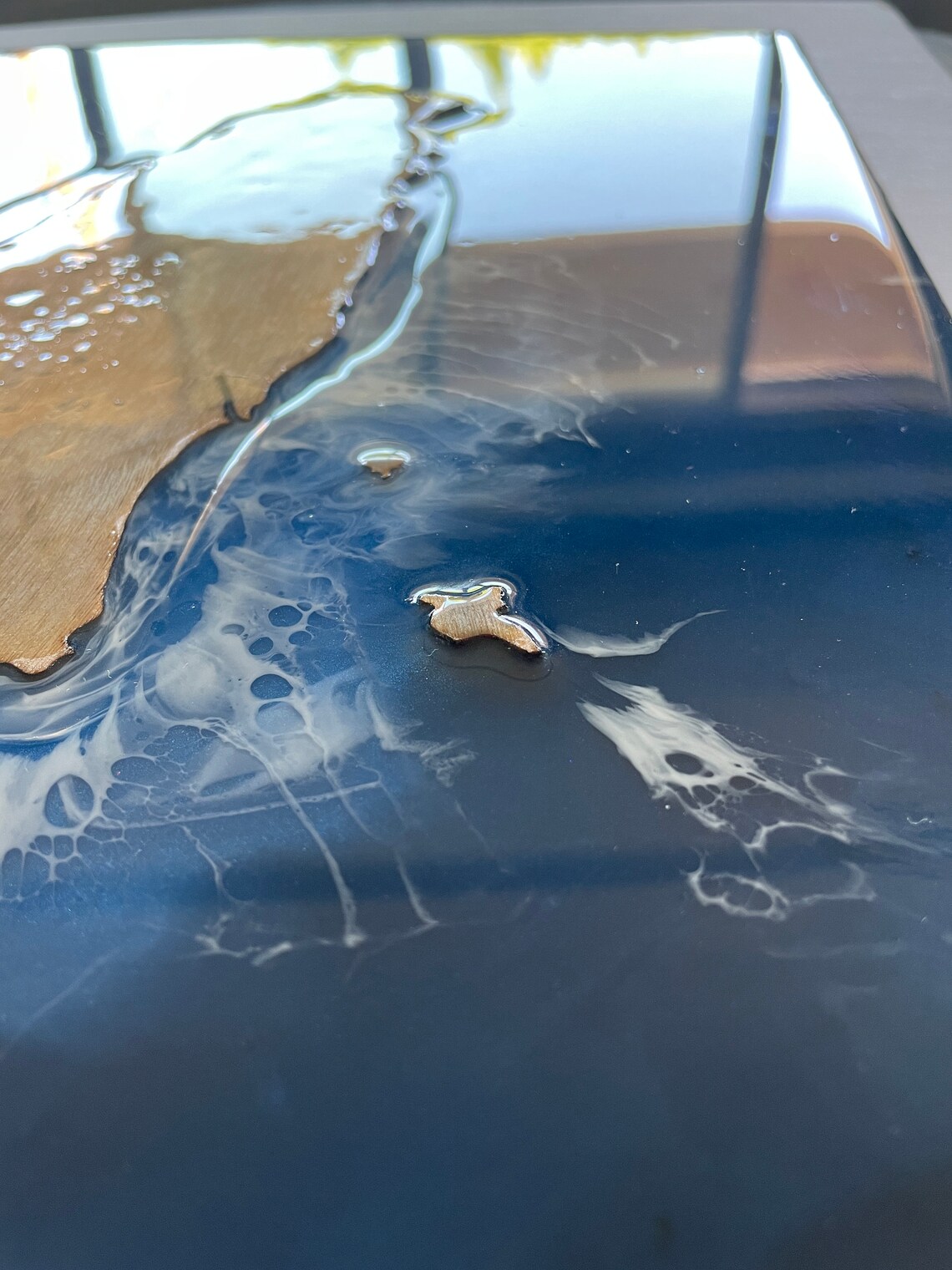 Epoxy Wood Ocean Art/taiwan/wall Art Etsy