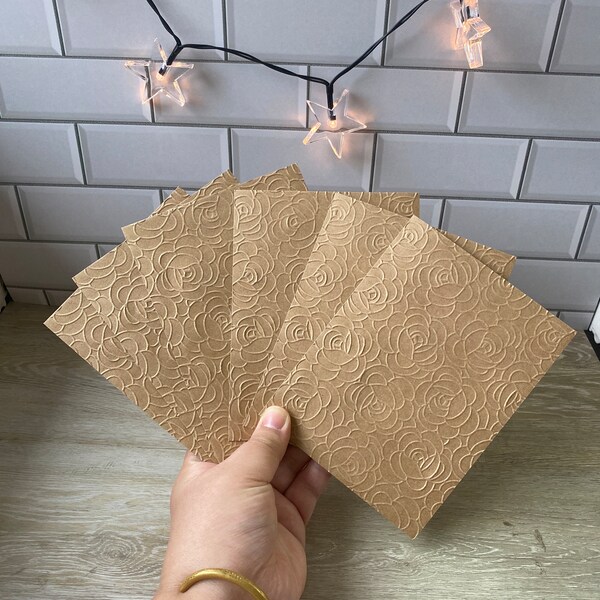 Embossed Envelopes Etsy