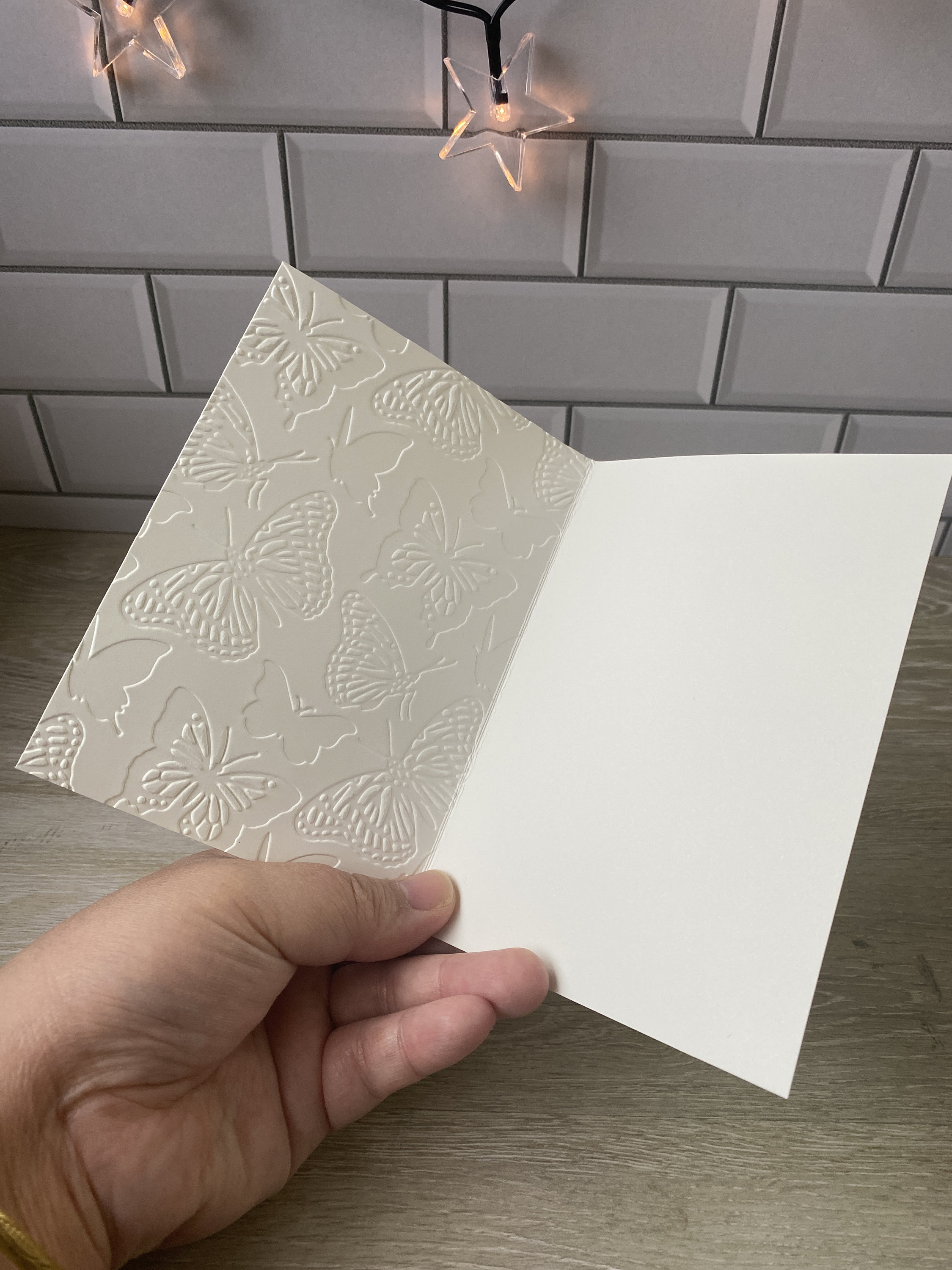 Embossed Card Set, Embossed Butterfly Notecard Set, Embossed Card Set, Blank Butterfly Notecards