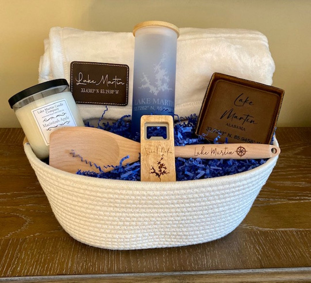 Lake House Gift Basket/lake House Gift/lake Basket Hostess Gift/realtor  Closing Gift/realtor Closing Gift Basket/lake Housewarming Gift 