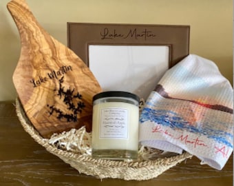 Lake House Gift Basket/Lake House Gift/Lake Basket Hostess Gift/Realtor Closing Gift/Realtor Closing Gift Basket/Lake Housewarming Gift