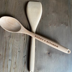 Personalized Engraved Wooden Spoon/Custom Engraved Wooden Spoon