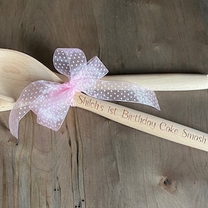 First Birthday Smash Cake Wooden Spoon/1st Birthday Smash Cake Spoon/Birthday Smash Spoon