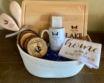 Lake House Gift Basket/Lake House Gift/Lake Basket Hostess Gift/Realtor Closing Gift/Realtor Closing Gift Basket/Lake Housewarming Gift
