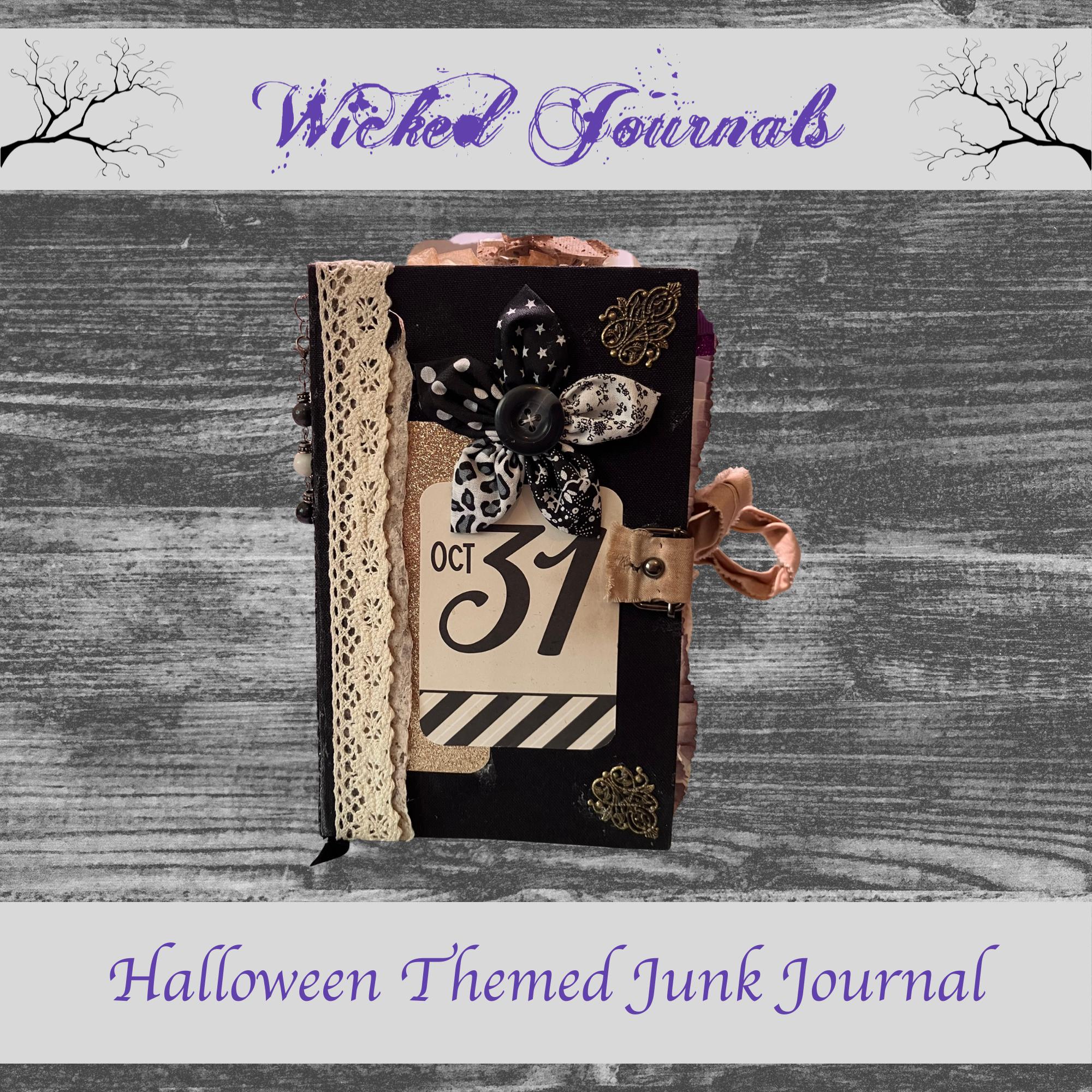 ハロウィンをテーマにしたジャンクジャーナル - 物理的な本 - 記念