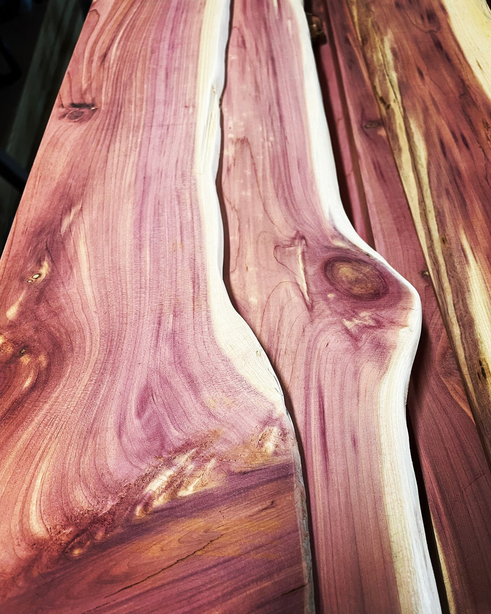 56 Wide Eastern Red Cedar Planks Boards Live Edge Etsy