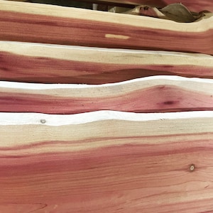 7"-8” wide Eastern Red Cedar Plank boards for projects, crafts, wedding decor, woodworking, drawers, planter boxes etc