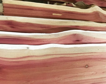 7"-8” wide Eastern Red Cedar Plank boards for projects, crafts, wedding decor, woodworking, drawers, planter boxes etc