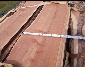 15"-16” wide live edge aromatic eastern red cedar planks boards for crafting woodworking planters etc