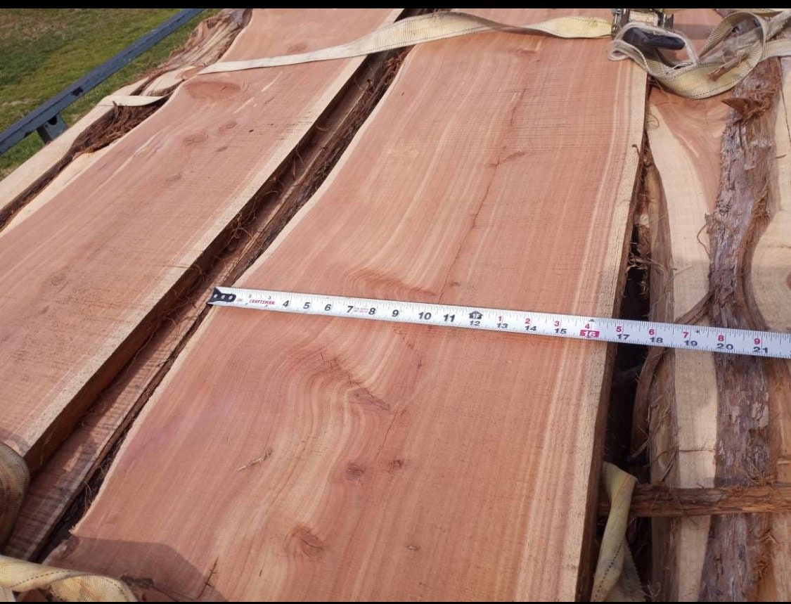 1516 Wide Live Edge Aromatic Eastern Red Cedar Planks Etsy